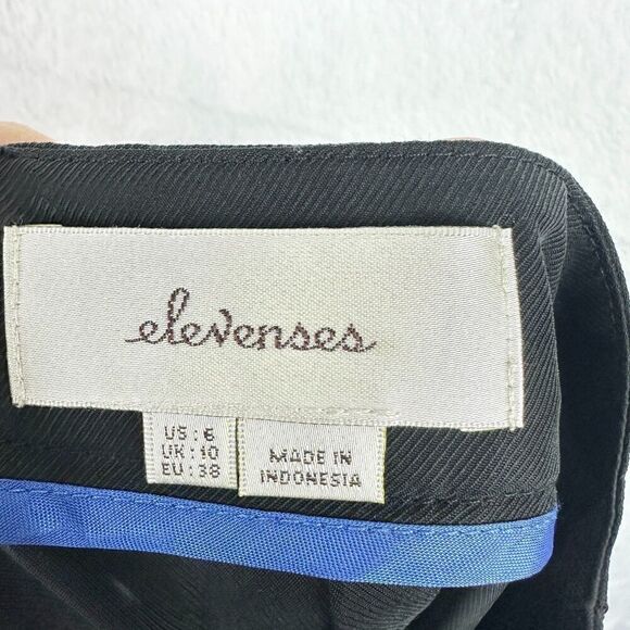 Anthropologie Elevenses Antilles Ruffled Pants Size 6 Wide Leg Split Side Tulip - Picture 8 of 9